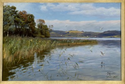 Día de verano en el lago de Peder Monsted