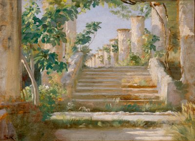 Loggia en Ravello de Peder Severin Kroyer