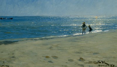 Resplandor del sol sobre el mar, Skagen de Peder Severin Krøyer