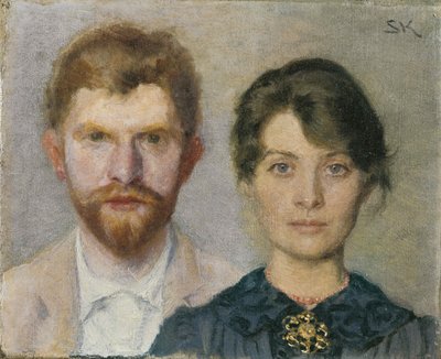 Doble retrato de Marie y Peder Severin Krøyer de Peder Severin Krøyer
