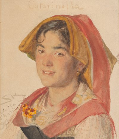 Cabeza de una niña de Civita d