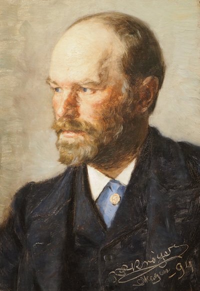 Retrato del pintor Michael Ancher de Peder Severin Krøyer