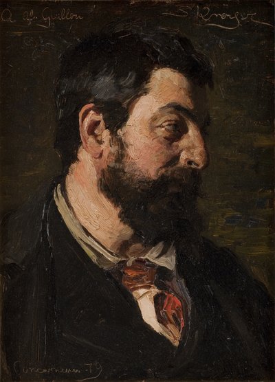 Retrato del pintor francés Alfred Guillou de Peder Severin Krøyer