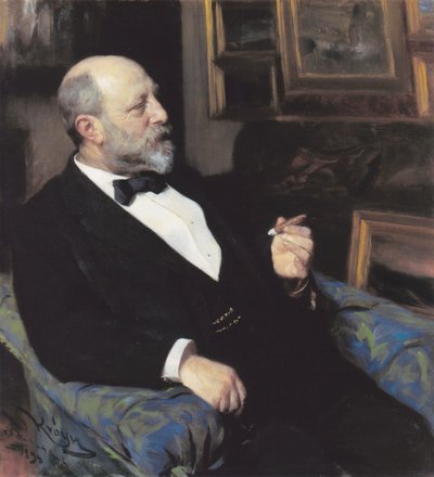 Retrato del tabaquero Heinrich Hirschsprung. Fundador de la Colección. de Peder Severin Krøyer