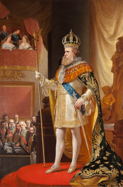 Emperador Pedro II de Brasil en la apertura de la Asamblea General de Pedro Américo