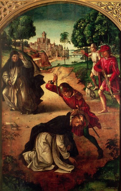 Asesinato de San Pedro de Verona, finales del siglo XV de Pedro Berruguete