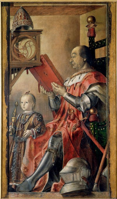 Doble retrato de Federico III de Montefeltro de Pedro Berruguete