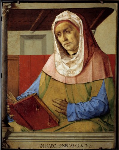 Retrato de Séneca (Lucius Annaeus Seneca, 4 a.C.-65 d.C.), filósofo de la escuela estoica, dramaturgo y estadista romano de Pedro Berruguete