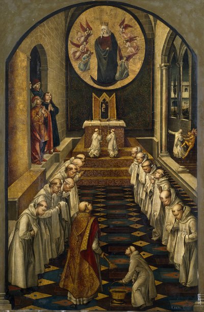La aparición de la Virgen a una comunidad dominicana, 1493-1499 de Pedro Berruguete