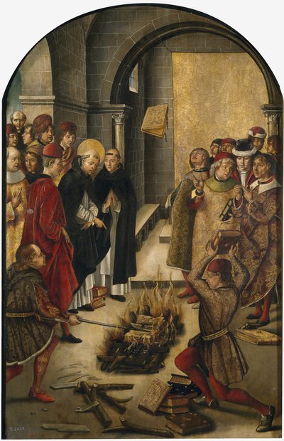 La Disputa entre San Domingo y los Albigenses, 1493-1499 de Pedro Berruguete