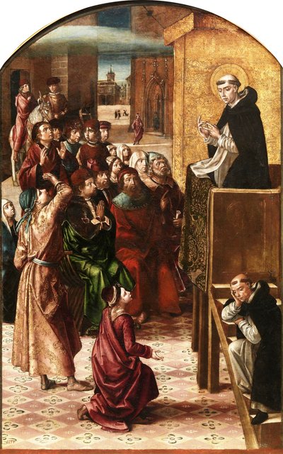 El milagro de la nube, c.1495 de Pedro Berruguete