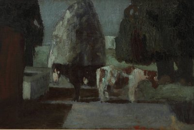 Jardín bajo la luna o Quietud en la quinta de Pedro Figari Solari