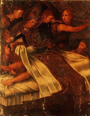 La curación milagrosa del rey de Cataluña y Aragón, Martín 