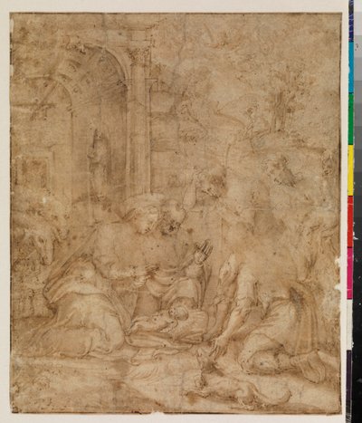 Adoración de los pastores de Pedro de (attr.to) Campaña