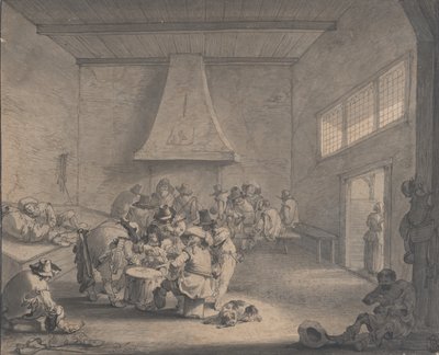 Escena de sala de guardia, ca. 1700 de Peeter Bout