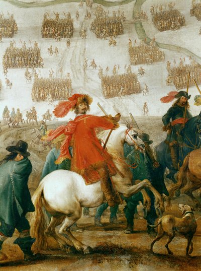 El mariscal de campo Octavio Piccolomini, comandante de las tropas imperiales durante la Guerra de los Treinta Años ... (óleo sobre lienzo) de Peeter Snayers