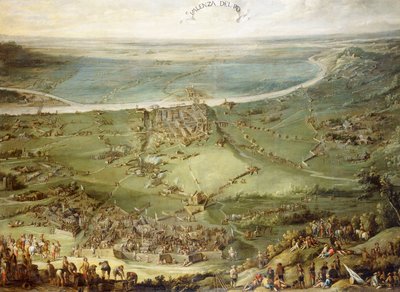 Las tropas españolas e imperiales derrotadas por Francia y Saboya en Valenza Po de Peeter Snayers