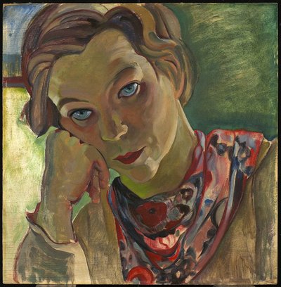 Autorretrato, c.1935 (óleo sobre lienzo) de Pegi Nicol Macleod