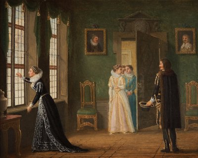 El compromiso de Ebba Brahe con Jacob de la Gardie de Pehr Hilleström