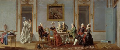 Interior de estilo gustaviano con jugadores de cartas de Pehr Hilleström