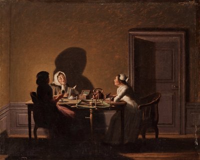 Lectura a la luz de las velas de Pehr Hilleström