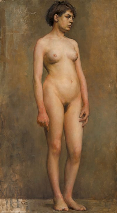 Modelo femenina desnuda de Pekka Halonen
