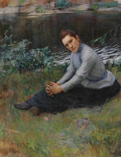 Sentados en la orilla de Pekka Halonen