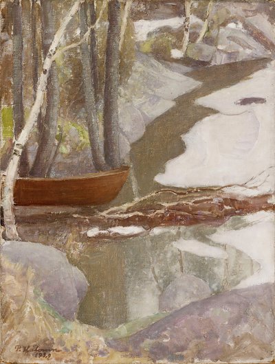 Paisaje de primavera, 1929 de Pekka Halonen