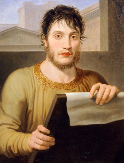 Giuseppe Guizzardi con vestimenta antigua de Pelagio Palagi