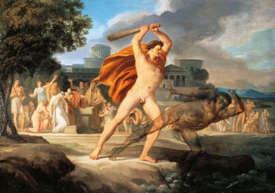 Hércules vence a Tánatos (óleo sobre lienzo) de Pelagio Palagi