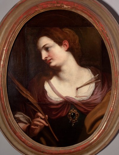Pintura de Santa Barba de Pellegro Piola (o Pellegrino Piola) (1617-1640) de Pellegrino Piola
