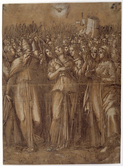 Santa Úrsula con las vírgenes mártires de Pellegrino (c.1460 1523) Aretusi