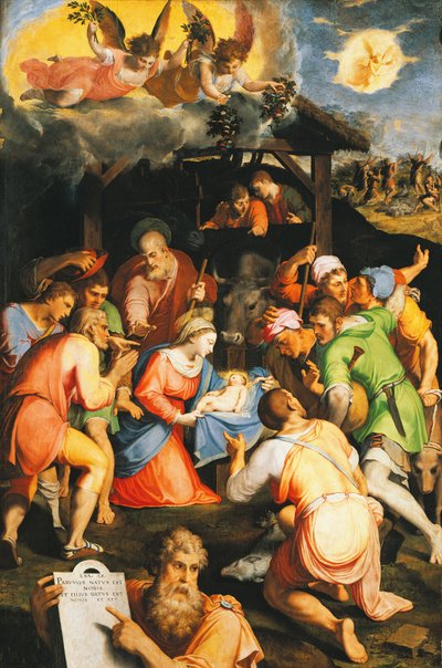 Adoración de los pastores de Pellegrino Tibaldi