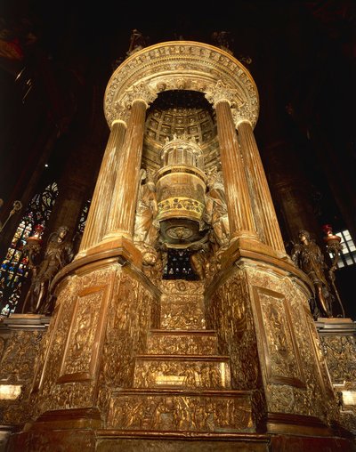 Italia, Lombardía, Milán, interior de la catedral, ciborio de Pellegrino Tibaldi conocido como "il Pellegrini" de Pellegrino Tibaldi