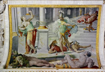 Ulises y Circe, circa 1550 (fresco) de Pellegrino Tibaldi