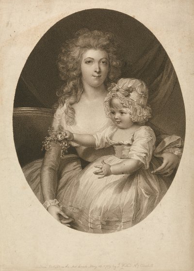 Sra. Morgan e hijo de Peltro W. Tomkins