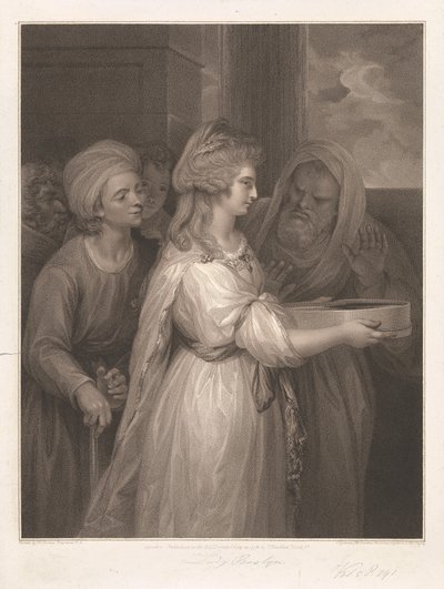 Sra. Seaforth como, Tuccia - La Virgen Vestal de Peltro W. Tomkins