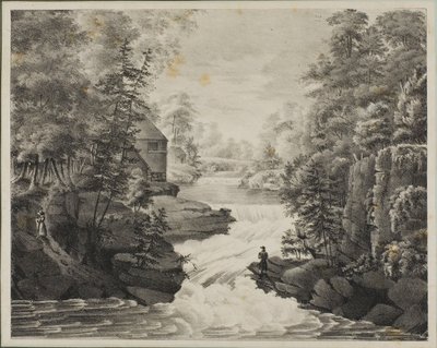Paisaje con cascada de Pendleton