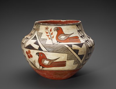 Jarra (Olla) con loros de People Acoma