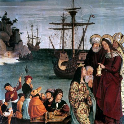 María Magdalena abordando un barco, del retablo de Santa Magdalena de Pera Matas
