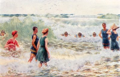 Baño de surf, disparando las olas de Percy F.S. (after) Spence