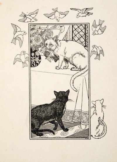 Una intervención singular, de Cien anécdotas de animales, pub. 1924 (grabado) de Percy J. Billingshurst