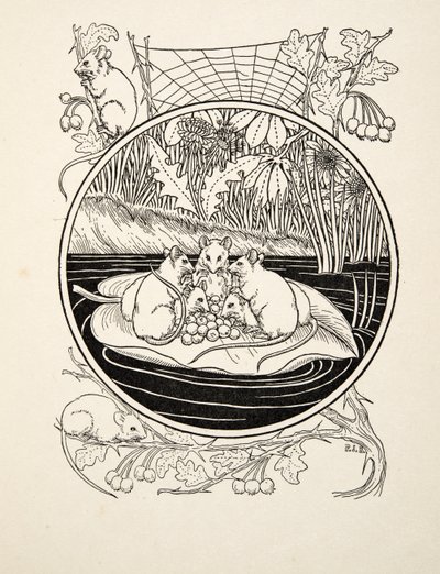 Ratones como navegantes, de Cien anécdotas de animales, pub. 1924 de Percy J. Billingshurst