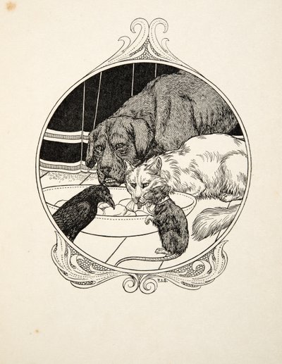 Fraternidad extraña, de Cien anécdotas de animales, pub. 1924 de Percy J. Billingshurst