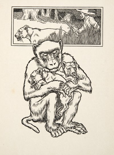 Solicitando Socorro, de Cien Anécdotas de Animales, pub. 1924 de Percy J. Billingshurst