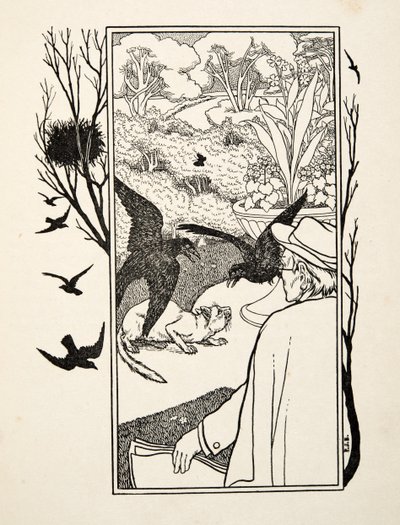 El Gato y los Cuervos, de Cien Anécdotas de Animales, pub. 1924 de Percy J. Billingshurst