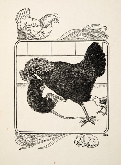 El heroísmo de una gallina, de Cien anécdotas de animales, pub. 1924 de Percy J. Billingshurst
