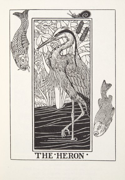 La garza, de las Fábulas de Fontaine, pub. 1905 de Percy J. Billingshurst