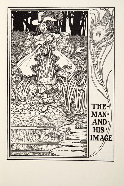 El Hombre y su Imagen, de las Fábulas de Fontaine, pub. 1905 de Percy J. Billingshurst