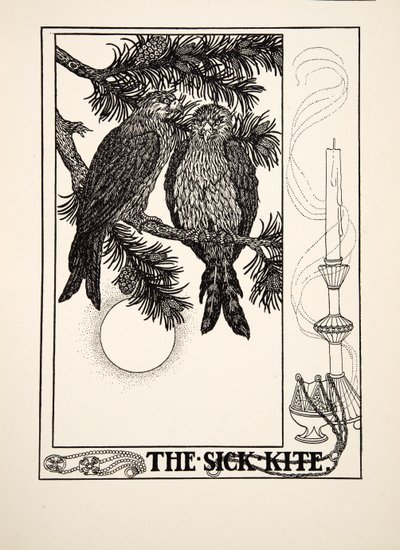 La cometa enferma, de Cien fábulas de Esopo, pub.1903 de Percy J. Billingshurst